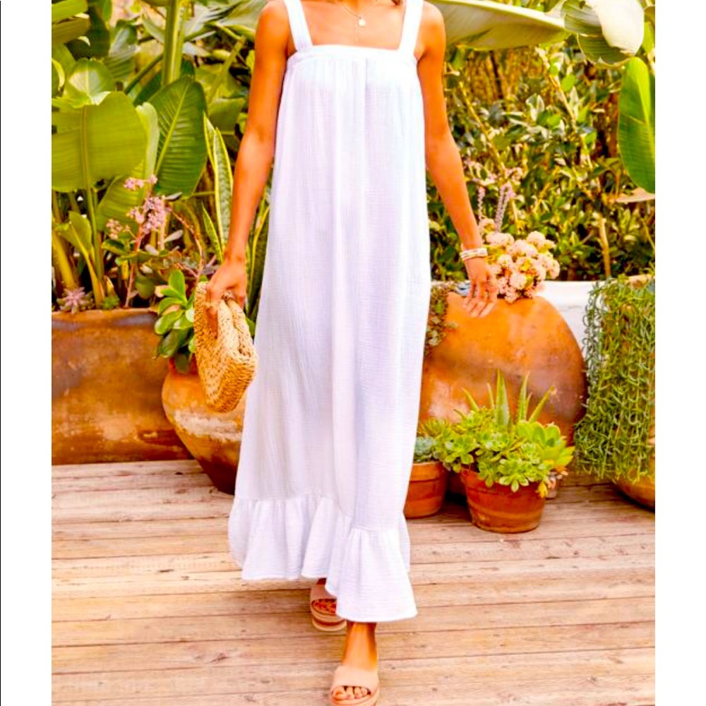 NWT Evereve Gauze Maxi Dress by Bobi